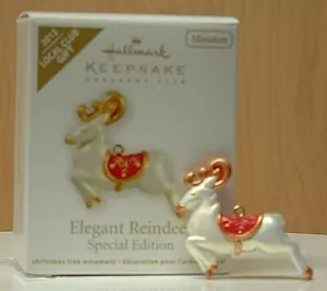 Hallmark 2012 miniatura ornamento RENNA ELEGANTE edizione speciale - Foto 1 di 7