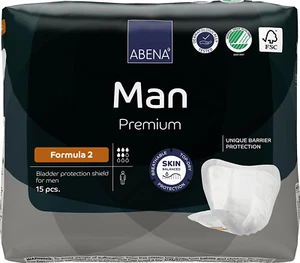 Abena Man Formula 2 Incontinence Pads for Men, Eco-Friendly Mens Incontinence Pa