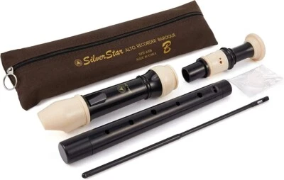 Silverstar Professional Alto Recorder Baroque-German Fingering Wind instrument. - Image 1 of 4