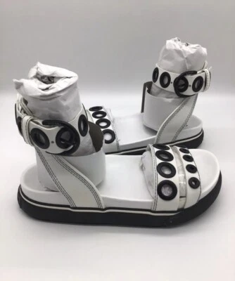 Nuevas Sandalias Gladiador Diesel Para Mujer SA Grand LCE Cuero Blanco Talla 6.5 $158 Foto 1 de 4