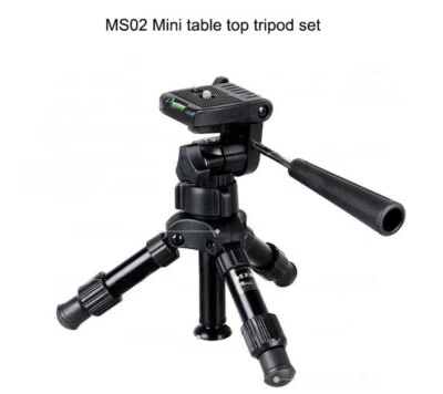 BEXIN MS02 Mini Table top Tripod set Travel Selfie Compact for DSLR Camera - Image 1 of 3