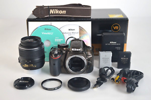 "Count 14396" Nikon D5200 24,1 MP DSLR Bronze Gehäuse VR 18–55 mm Objektiv Kit JAPAN"