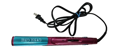 Cabeça de contas TIGI crimpador BH344 Little Tease Styling ferro rosa azul aquecido testado - Imagem 1 de 4