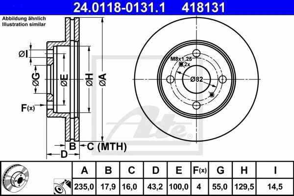 JEU DE 2 DISQUES DE FREIN TOYOTA YARIS 1.4 D-4D,1.3,1.0,ECHO A TROIS VOLUMES 1.3 - Photo 1/1