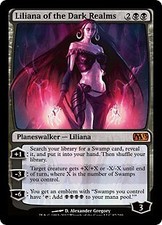 Foil M13 Liliana Of The Dark Realms English MTG