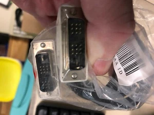 1 DVI-D to DVI-D  SUPER DVI Monitor M 2 M DVI Cable PC,LCD TV - Open Box - 6ft - Picture 1 of 2