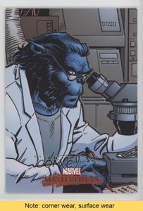 2008 Fleer Marvel Masterpieces Series 2 Beast #3 READ 1s8