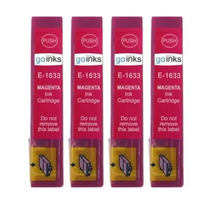 4 Magenta Ink Cartridges non-OEM to replace T1633 (16XL) Compatible - Picture 1 of 2