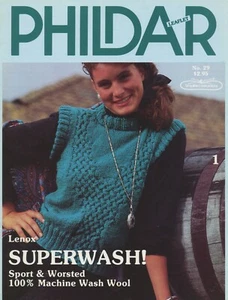 Phildar Leaflet No. 29 Knitting Patterns - Superwash 4 Patterns Women - Picture 1 of 4