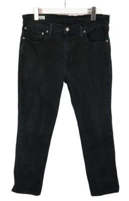 Levi's 511 Premium Big E Vaqueros Hombres W36/L32 Ajustado Zip Cierre Negro - Imagen 1 de 4