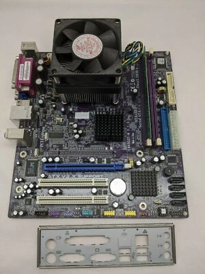 ATX 945GHT-M V 1.0 Socket 775 Intel Celeron D 3.2 GHz PURPLE w/fan & Heat Sink - Image 1 of 4