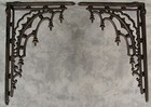 2 ARCHITECTURAL GOTHIC RENAISSANCE Cast Iron SHELF BRACKETS WALL CORNER BRACKETS