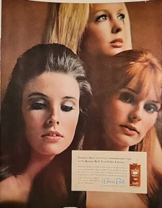 Loción de piel Bonne Bell Ten-o-six años 60 rubia morena pelirroja anuncio de colección - Imagen 1 de 1