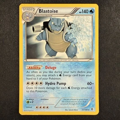 Pokemon TCG Blastoise Boundaries Crossed 31/149 Deck Exclusive Rare Card - Image 1 of 2