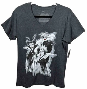 Disney Store Villains Maleficent Ursula Queen Of Hearts T Shirt Womens Sz XL NWT - Picture 1 of 10