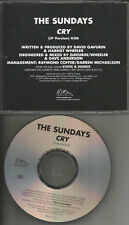 THE SUNDAYS Cry ULTRA RARE Vintage 1997 PROMO Radio DJ CD single USA MINT