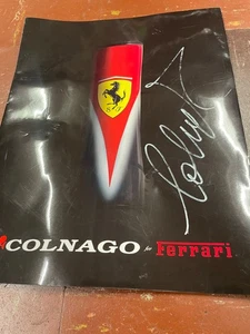 Catálogo Colnago Ferrari Firmado Autografiado 2009 - Imagen 1 de 3