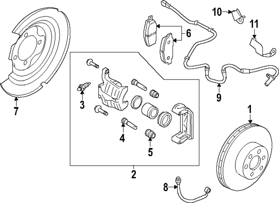 Genuine  2020-2025 Nissan Sentra - Rotor-Disc Brake Rear Axle 43206-6LA0B - Image 1 of 1
