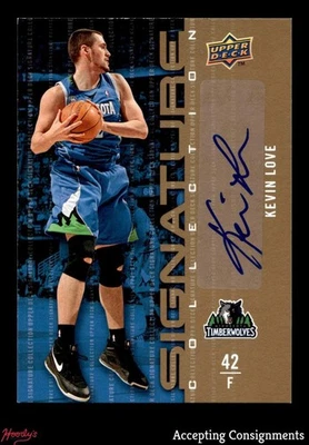 2009-10 Upper Deck Signature Collection #58 Kevin Love AUTO TIMBERWOLVES - Image 1 of 2