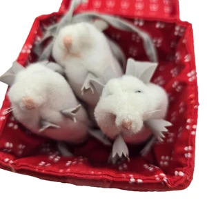Folkmanis Folktails 3 Tiny Furry Mice Puppets as seen in Baby Einstein - Picture 1 of 13