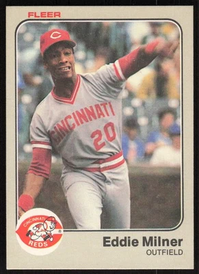1983 Fleer #597 Eddie Milner   - FREE SHIPPING - Image 1 of 2