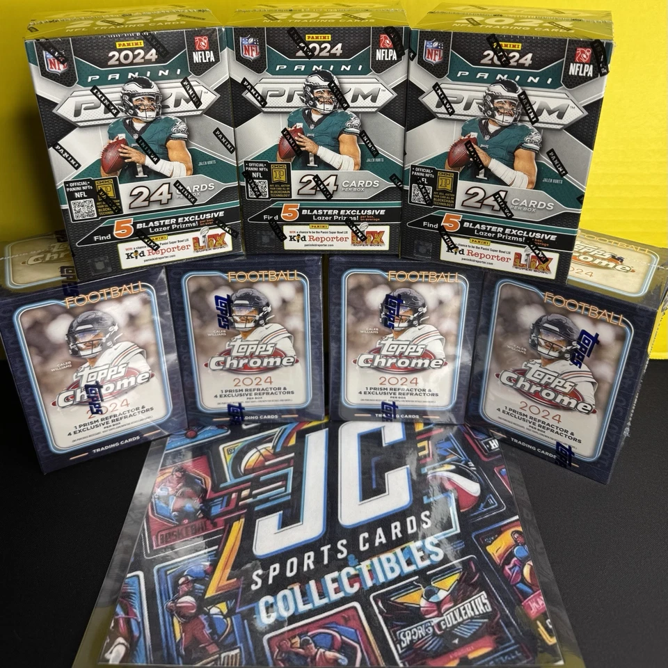 2024 Topps Chrome Football Blaster Box Factory