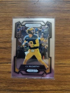 2024 prizm draft picks jj mccarthy Reverse Side Error - Picture 1 of 2