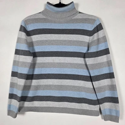 Suéter Pullover Pendleton Rayas Cuello Alto Mujer Manga Larga Mediana Foto 1 de 4