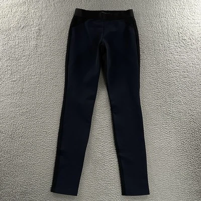 Theory 女式裤子黑色蓝色 0 中腰拉弹性弹力尼龙混纺 — 第 1/4 张图片