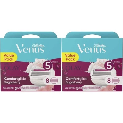 Gillette Venus ComfortGlide Olay Sugarberry Rasierer Nachfüllklingen 16er Pack (2×8)