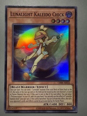 YUGIOH LUNALIGHT KALEIDO CHICK ASIA ENGLISH EDITION CR08-AE032 SUPER RARE - Image 1 of 3