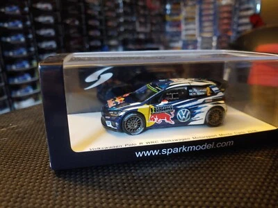 1x Spark S4966 VOLKSWAGEN POLO J. M. Latvala -  Rally MONTECARLO 2016 -1:43 RARE - Immagine 1 di 4