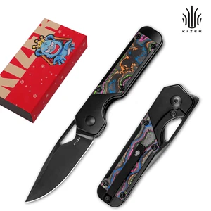 Kizer Mini Militaw Drop Point Folding Pocket Knife M390 Blade KI3634SA1 - Picture 1 of 9