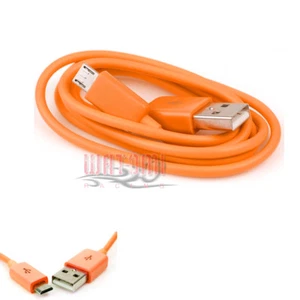 100X 10FT MICRO USB DATA CHARGER CABLE ORANGE NOKIA LUMIA 820 LG OPTIMUS G L9 G2 - Picture 1 of 1