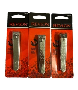 3x Revlon Nail Clippers With File Curved Blades #33010 - Picture 1 of 4