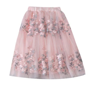 Pleated Puffy Tulle Ballet Tutu Princess Dress Party Girl Kid Baby Ball Skirt - Picture 1 of 8