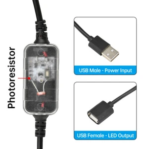 Light Sensor Switch DC3.7-24V Day/Night Auto-On Light Control Sensor Cable 5A - Picture 1 of 16
