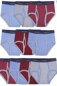 Fruit of the Loom Boys' Tag Free Cotton Briefs 10 pack (Assorted Colors) Small - Picture 1 of 3