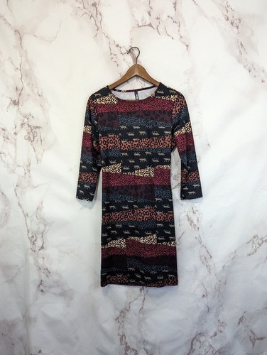 UNDERCOVER Abito Victoria Secret donna medio stampa animalier leopardato sportivo aperto dietro