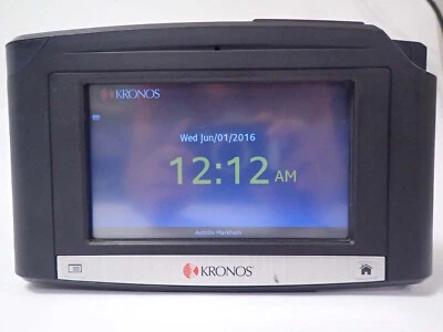KRONOS INTOUCH 9000 8609000-028 TOUCH SCREEN TIME CLOCK - Image 1 of 4