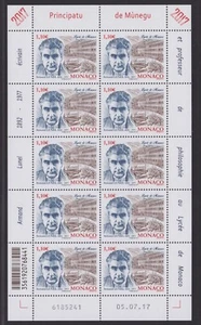 MONACO MINI FOGLIO DA 10 FRANCOBOLLI NUOVO** N. 3110 - Foto 1 di 1
