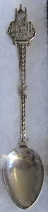#510) SILVER PLATED TEA SPOON KOEKELBERB BRUSSELS BELGIUM BASILICA SACRED HEART - Picture 1 of 2