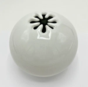 David Gil 4 inch White SPARKS Vase, Bennington Pottery Orb Ball Sphere 1960s MOD - Picture 1 of 3