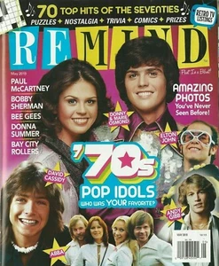 Remind Magazine May 2019 '70s Pop Idols Abba Andy Gibb David Cassidy No Label NM - Picture 1 of 1