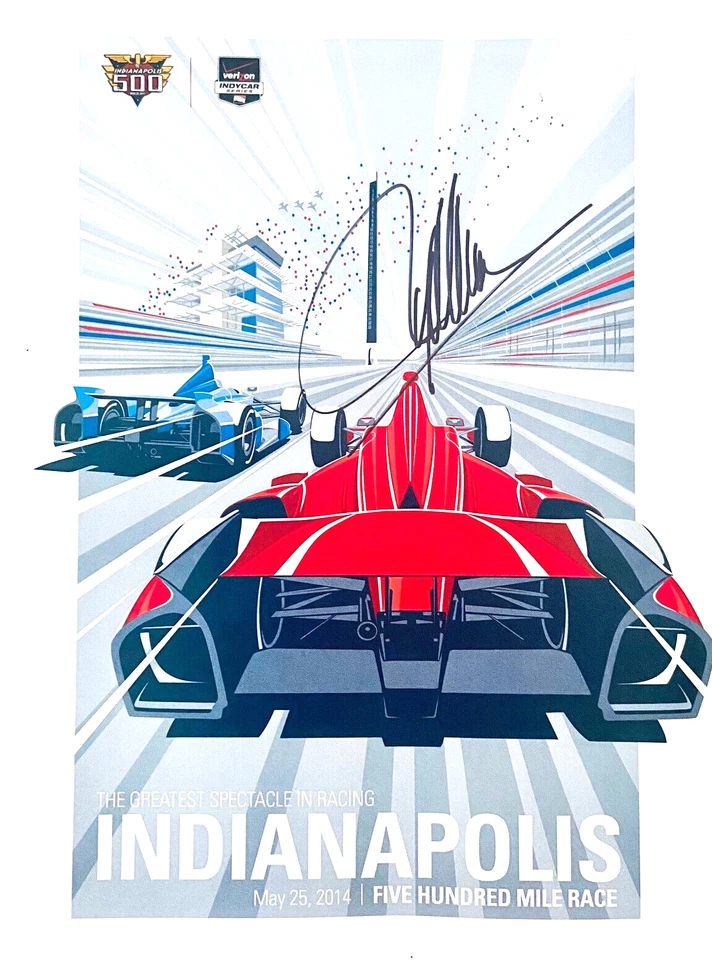 2014 Indy 500 Program SIGNED by Race Winner Ryan Hunter-Reay - Image 1 of 3