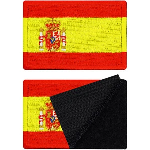 Parches Bandera España Velcro Set de 2 Parches Militares con Velcro | 40x60mm - Imagen 1 de 7