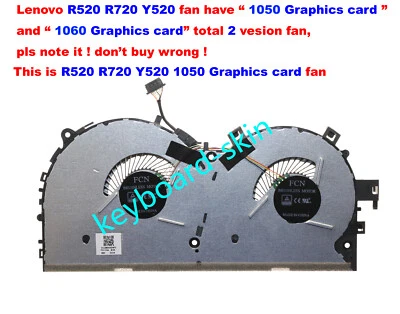 New for Lenovo Y520 R520 R720 R720-15IKBN laptop CPU Cooling Fan 1050 version - Image 1 of 4