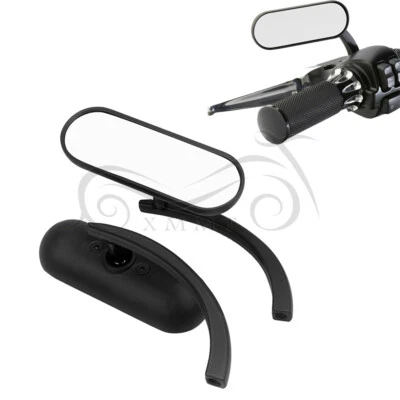 2Pcs Black 8/10mm Mirrors Clockwise Thread Bolts For Harley Dyna Fatboy Softail - Image 1 of 4