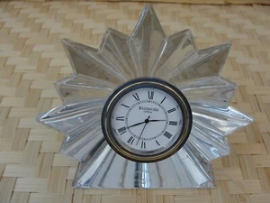 Vintage Waterford Crystal Starburst Desk Clock - Picture 1 of 11