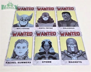 Heroclix X-Men: Days of Future set COMPLETE lot of 6 Wanted ID Cards! - Picture 1 of 1